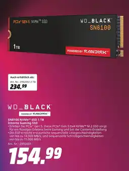 MediaMarkt Wd_black sn8100 nvme ssd 1 tb Angebot