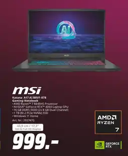 MediaMarkt Msi katana a17 ai b8vf-878 gaming-notebook Angebot