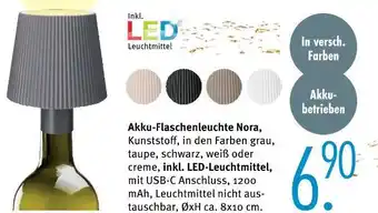 Trends Möbel Akku-flaschenleuchte nora Angebot