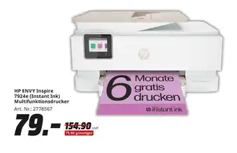 MediaMarkt Hp hp envy inspire 7924e (instant ink) multifunktionsdrucker Angebot