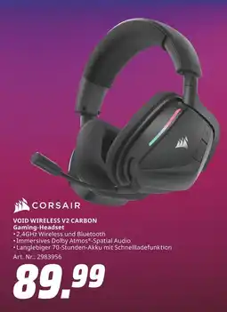 MediaMarkt Corsair void wireless v2 carbon gaming-headset Angebot