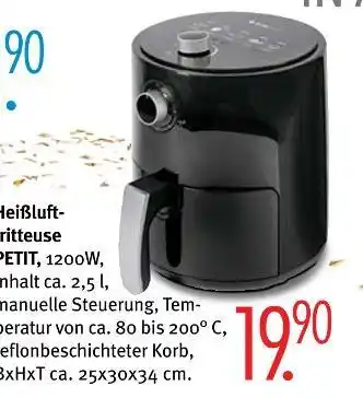 Trends Möbel Heißluftfritteuse petit Angebot