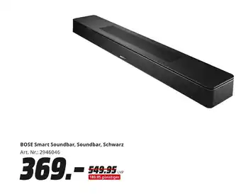 MediaMarkt Bose smart soundbar Angebot