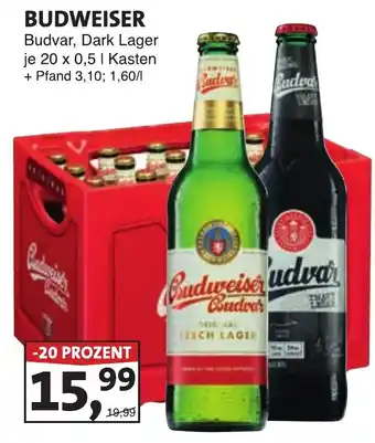 Lösch Depot BUDWEISER Budvar, Dark Lager Angebot