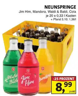 Lösch Depot NEUNSPRINGE Jim Him, Mandora, Waldi & Baldi, Cola Angebot