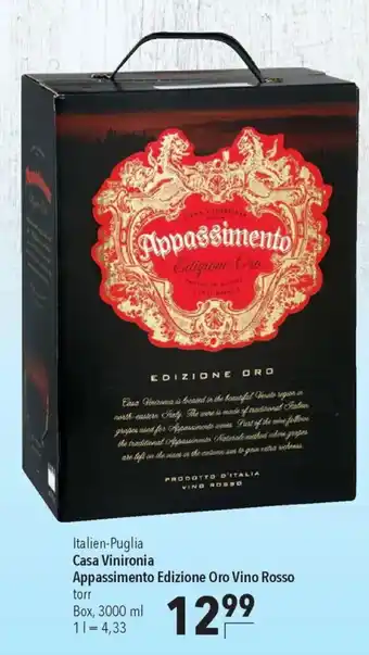 CITTI Markt Casa Vinironia Appassimento Edizione Oro Vino Rosso Angebot