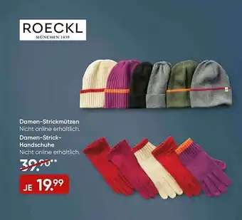 Galeria Damen-strickmützen Damen-strick-handschuhe Angebot