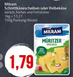 Ihr Frischmarkt Milram Schnittkäsescheiben oder Reibekäse Angebot