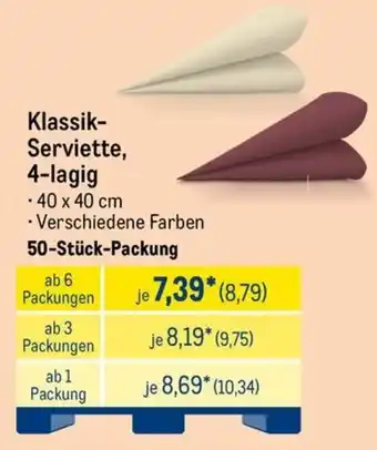 METRO Klassik- Serviette, 4-lagig Angebot