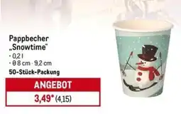 METRO Pappbecher „Snowtime" Angebot