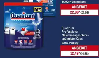 METRO Quantum Professional Maschinengeschirrspülmittel Caps Angebot