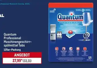 METRO Quantum Professional Maschinengeschirrspülmittel Tabs Angebot