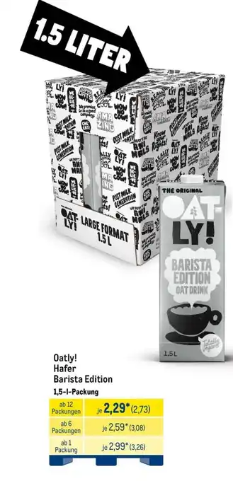 METRO Oatly! Hafer Barista Edition Angebot