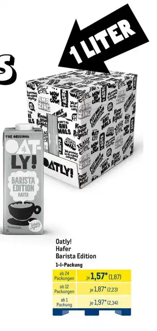 METRO Oatly! Hafer Barista Edition Angebot