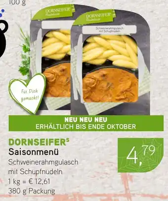 Dornseifer DORNSEIFERS Saisonmenü Angebot