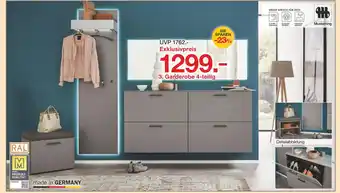 Möbelzentrum Pforzheim Musterring garderobe 4-teilig Angebot