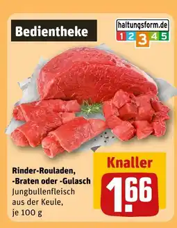 REWE Rinder-rouladen, -braten oder -gulasch Angebot