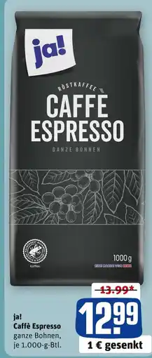 REWE Ja! caffè espresso Angebot