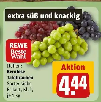 REWE Rewe beste wahl kernlose tafeltrauben Angebot