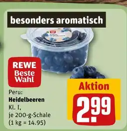 REWE Rewe beste wahl heidelbeeren Angebot
