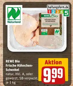 REWE Rewe bio frische hähnchen-schenkel natur Angebot