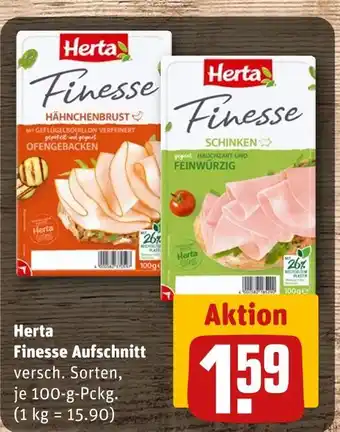 REWE Herta finesse hähnchenbrust Angebot