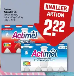 REWE Danone actimel drink erdbeere Angebot