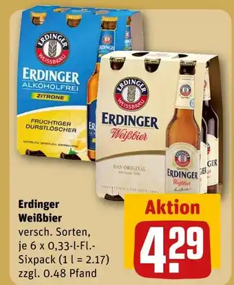 REWE Erdinger weißbier Angebot