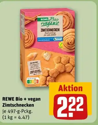 REWE Rewe bio + vegan zimtschnecken Angebot