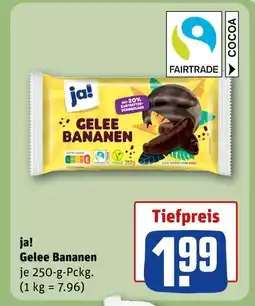 REWE Ja! gelee bananen Angebot