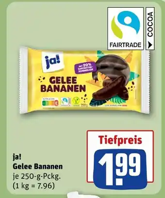 REWE Ja! gelee bananen Angebot