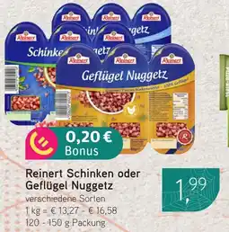 Dornseifer Reinert Schinken oder Geflügel Nuggetz Angebot