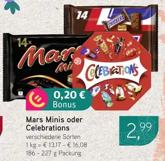 Dornseifer Mars Minis oder Celebrations Angebot
