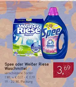 Dornseifer Spee oder Weißer Riese Waschmittel Angebot