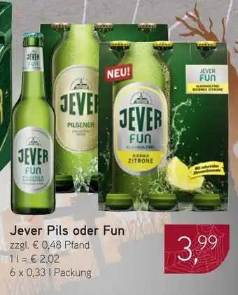 Dornseifer Jever Pils oder Fun Angebot