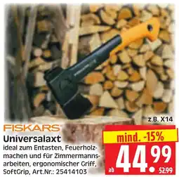 Herkules Baumarkt FISKARS Universalaxt Angebot