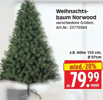 Herkules Baumarkt Weihnachtsbaum Norwood Angebot