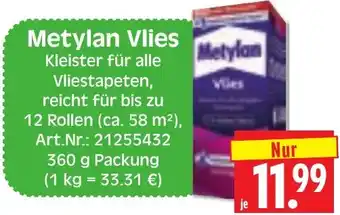Herkules Baumarkt Metylan Vlies Angebot