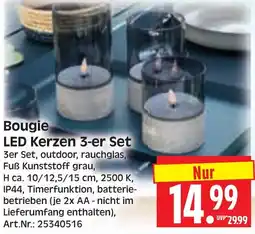Herkules Baumarkt Bougie LED Kerzen 3-er Set Angebot