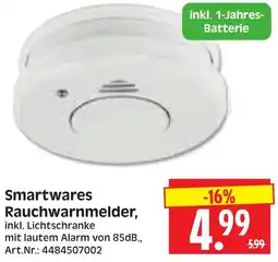 Herkules Baumarkt Smartwares Rauchwarnmelder Angebot