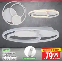 Herkules Baumarkt LED Deckenleuchte Runda Angebot