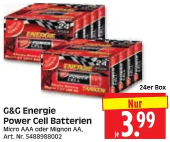 Herkules Baumarkt G&G Energie Power Cell Batterien Angebot