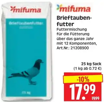 Herkules Baumarkt mifuma Brieftaubenfutter Angebot