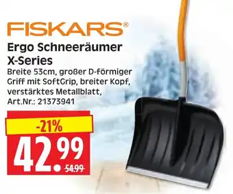 Herkules Baumarkt FISKARS Ergo Schneeräumer X-Series Angebot