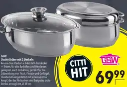 CITTI Markt GSW Ovaler Bräter mit 2 Deckeln Angebot