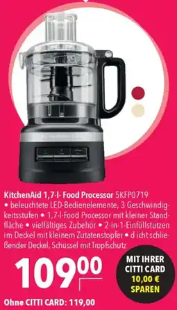 CITTI Markt KitchenAid 1,7-I-Food Processor 5KFP0719 Angebot