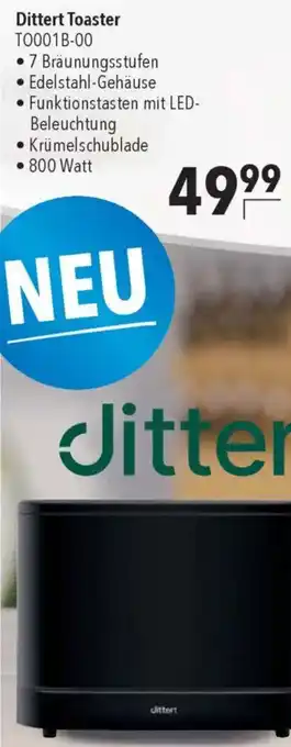 CITTI Markt Dittert Toaster T0001B-00 Angebot