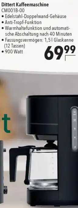 CITTI Markt Dittert Kaffeemaschine CM001B-00 Angebot