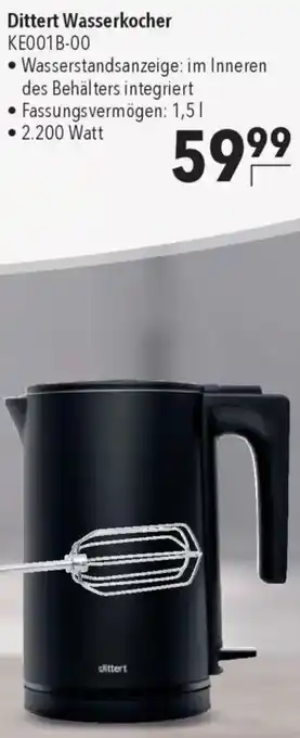 CITTI Markt Dittert Wasserkocher KE001B-00 Angebot