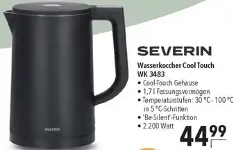 CITTI Markt SEVERIN Wasserkoccher Cool Touch WK 3483 Angebot